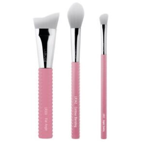 Laruce 3 Piece Contour Brush Set in Pink